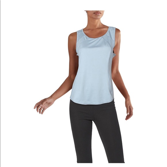 ❤️90 DEGREE YOGA GRAY SILVER TANK TOP W/ CUTE BACK CUT OUT❤️ - Picture 3 of 7